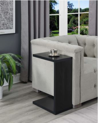 C-shaped End Table - Black Comfortable Essence in your Living Space with the Woodshire C Table