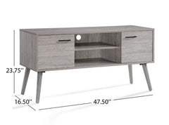 1 Amarah Mid Century Modern Wood TV Stand - Media Center Balance