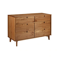 Middlebrook Gammelstaden Mid Century Solid Wood 6 Drawer Dresser