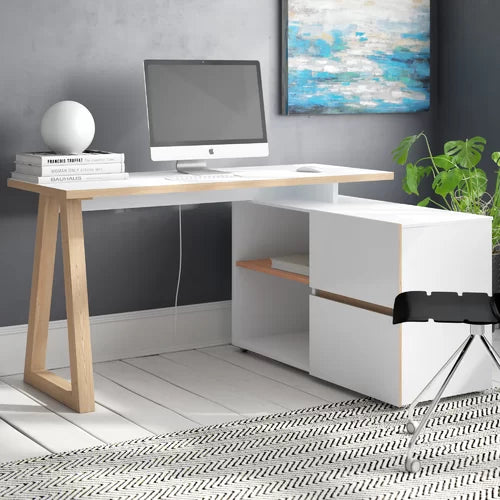 C Desk Offers Plenty Of Storage Space Solid Manufactured Wood