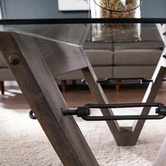 Coffee Table Add A Rustic Feel To Your Home Glass Tabletop