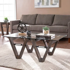 Coffee Table Add A Rustic Feel To Your Home Glass Tabletop