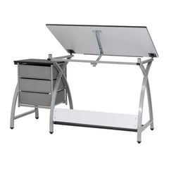 Drafting Table Provides A Comfortable Workspace Adjustable Up To 40 Degrees