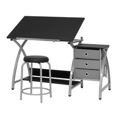 Drafting Table Provides A Comfortable Workspace Adjustable Up To 40 Degrees