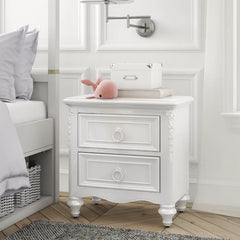 Solid Wood Cricklade 2 Drawer Nightstand