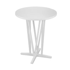 White Bar Height Table Engineered Wood, Acacia Veneer, Rubberwood