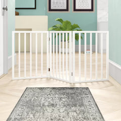 Demeter Freestanding Pet Gate Zig-Zag Pattern