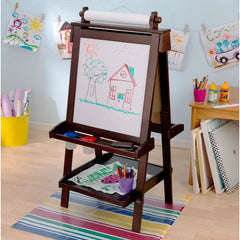 Espresso Double Sided Board Easel Spill-Proof Paint Cups