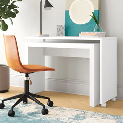 White Duffy L-Shape Desk Perfect Pick For Your Home Office