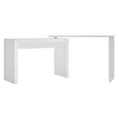 White Duffy L-Shape Desk Perfect Pick For Your Home Office