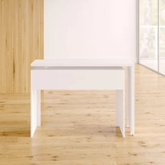 White Duffy L-Shape Desk Perfect Pick For Your Home Office