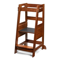 Brown Eccles Step Stool Support Feet Enhance the Stability and Balance