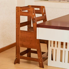 Brown Eccles Step Stool Support Feet Enhance the Stability and Balance