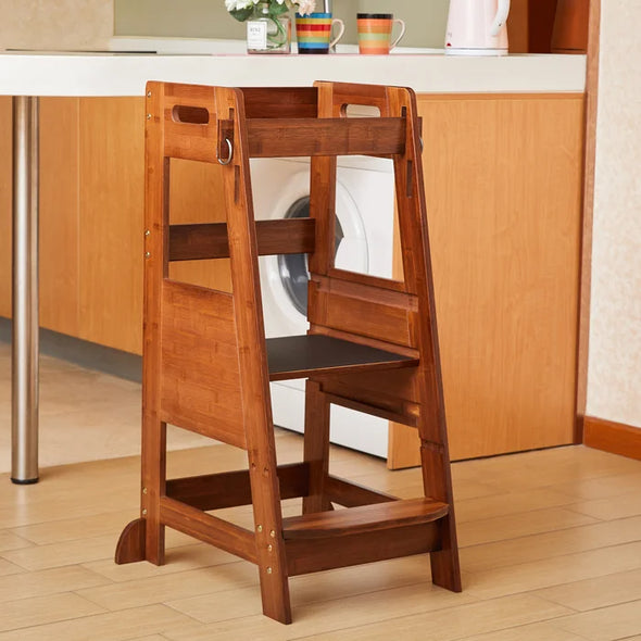 Brown Eccles Step Stool Support Feet Enhance the Stability and Balance