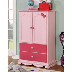 Pink Eiler 32.12'' Wide Airmoire Contemporary Armoire Charming and Functional