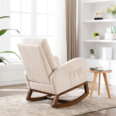 Esra Rocking Chair Upholstered Rocking Chair Comfortable Living Room Rocker Lounge Armchair