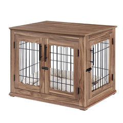 1 Farid Pet Crate 22.05'' H x 23.5'' W x 18.27'' D in Walnut  a nice Piece of Furniture