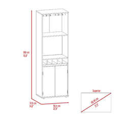 Bar Cabinet Brings A Stylish Design 10-Stemware Rack