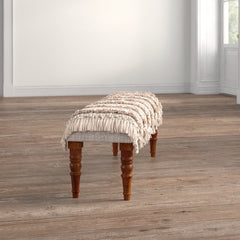 Halfacre Upholstered Bench Solid and Engineered Wood