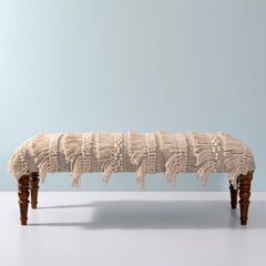 Halfacre Upholstered Bench Solid and Engineered Wood