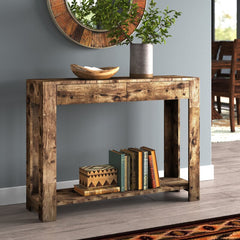 Julep 40'' Console Table Made from Brown Engineered Wood Rectangular Table