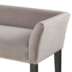 Gray Upholstered Bench Convenient Spot to Have A Seat and Kick your Shoes Off by the Front Door Or Punctuate