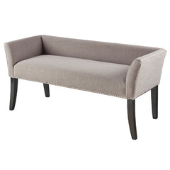 Gray Upholstered Bench Convenient Spot to Have A Seat and Kick your Shoes Off by the Front Door Or Punctuate