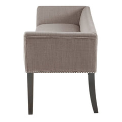 Gray Upholstered Bench Convenient Spot to Have A Seat and Kick your Shoes Off by the Front Door Or Punctuate