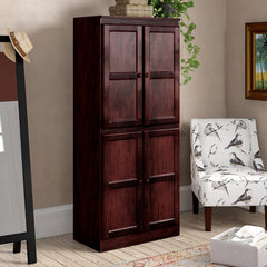 Cherry Kesterson Armoire Four Door Storage Cabinet Strikes