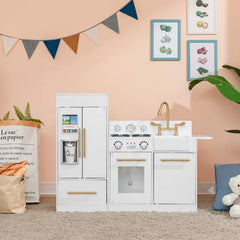 White Kitchen Set Perfect for Play Pretend kitchen