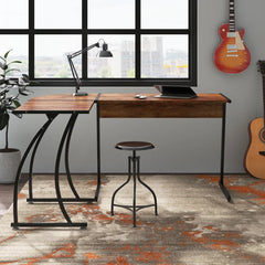 Kostka L-Shape Desk Switchable Long Short Board Position