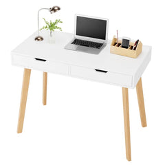 Landwehr Desk Extra Storage and a Sleek Look Made from Engineered Wood