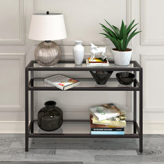 Lochlan Console Table Elongated Shelves and Clean Airy Quality