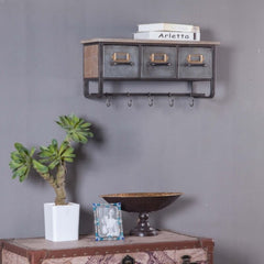 Accent Shelf Wall-Mounted Shelf Offering Room to Tuck Away Small Essentials