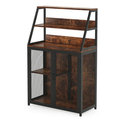 Marylane Bar Cabinet 5-Tier Storage Shelf in Different Height