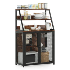 Marylane Bar Cabinet 5-Tier Storage Shelf in Different Height