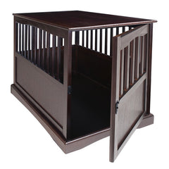 Espresso Mendosa Pet Crate Rust, and Rot-Resistant, As Well As Leak-Proof. The Front Door Can Be Locked Both As An End Table