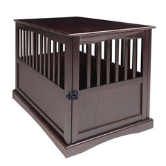 Espresso Mendosa Pet Crate Rust, and Rot-Resistant, As Well As Leak-Proof. The Front Door Can Be Locked Both As An End Table