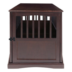 Espresso Mendosa Pet Crate Rust, and Rot-Resistant, As Well As Leak-Proof. The Front Door Can Be Locked Both As An End Table