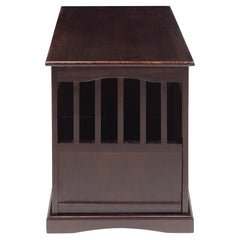 Espresso Mendosa Pet Crate Rust, and Rot-Resistant, As Well As Leak-Proof. The Front Door Can Be Locked Both As An End Table