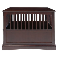 Espresso Mendosa Pet Crate Rust, and Rot-Resistant, As Well As Leak-Proof. The Front Door Can Be Locked Both As An End Table