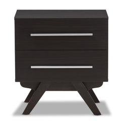 Mid-Century 2-Drawer Nightstand Perfect for Living Room Bedroom Entryway