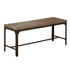 Myaa Metal Bench Charcoal Gray Finish Stylish Selection