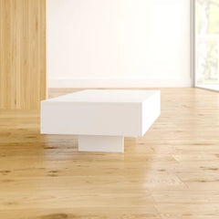 Pedestal Coffee Table Modern, Elegant Look Manufactured Wood