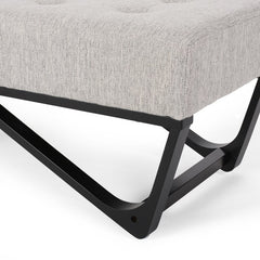 Light Gray Petrie Upholstered Bench Sophisticated Accessory