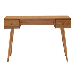 Prosser Natural Solid Wood Desk Contemporary and Mid-Century Modern Decor Styles