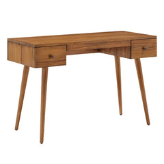 Prosser Natural Solid Wood Desk Contemporary and Mid-Century Modern Decor Styles