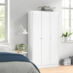 White Rhiannon Armoire Extra Storage Space Indoor Furniture