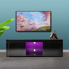 Rilie TV Stand UV High Glossy Coated Particle Board