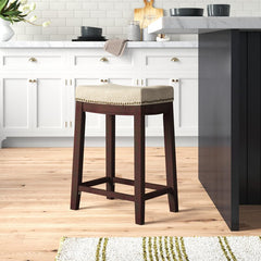 Bar & Counter Frame is Crafted From Solid Rubberwood Pull up Stool